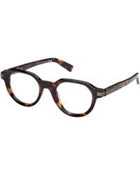 ZEGNA - Round Frame Glasses - Lyst