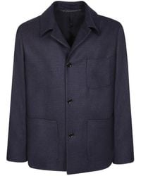 Lardini - Check Pocket Overshirt Jacket - Lyst