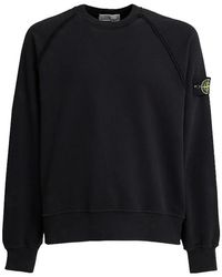 Stone Island - Brushed Cotton Sweatshirt - Lyst