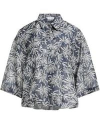 Brunello Cucinelli - Silk Shirts Blouses - Lyst