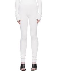 Rier - Fine Ribbed Silk Long Leggings - Lyst