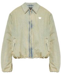 MISBHV - Zip-Up Bomber Denim Jacket - Lyst