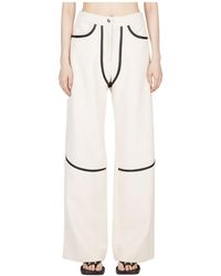 Paris Georgia Basics - Rodeo High Waist Piped Pants - Lyst