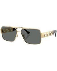 Versace - Eyewear Rectangle Frame Sunglasses - Lyst