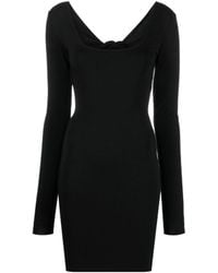 ROTATE BIRGER CHRISTENSEN - V-Neck Long-Sleeved Dress - Lyst