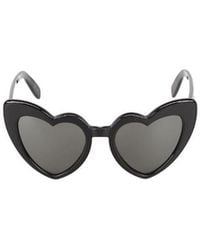 Saint Laurent - Heart-Shaped Logo Sunglasses - Lyst