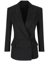 Valentino - Double-Breasted Long-Sleeved Blazer - Lyst
