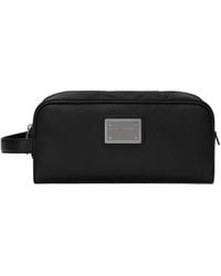 Dolce & Gabbana - Logo Plaque Toiletry Bag - Lyst