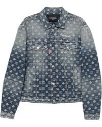 DSquared² - Denim Jacket With A Logo Design - Lyst