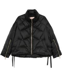 Twinset - Quilted Zip-Sleeve Puffer Jacket - Lyst