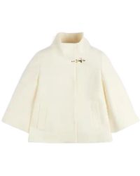 Fay - Lobster-Claw Fastening Funnel-Neck Jacket - Lyst