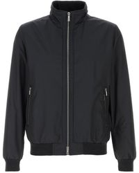 Moorer - Zipped Bomber Jacket - Lyst