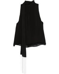 Patrizia Pepe - Tie-Detail Blouse - Lyst