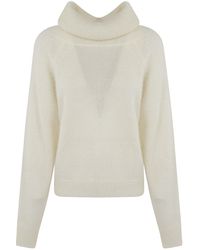 P.A.R.O.S.H. - Luce Turtleneck Knit Sweater - Lyst