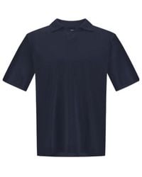 Herno - Skipper Open-Neck Polo Shirt - Lyst