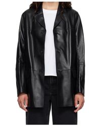 Loulou de Saison - Nari Notch-Lapel Leather Jacket - Lyst