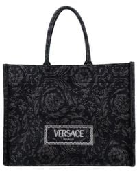Versace - Athena Barocco Jacquard Large Tote Bag - Lyst