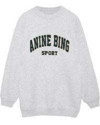 Anine Bing - Long-Sleeved Crew Neck Sweatshirt - Lyst