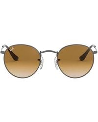 Ray-Ban - Round Flat Lenses Sunglasses - Lyst