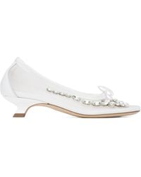 Simone Rocha - Embellished Flower Ballerina Pumps - Lyst