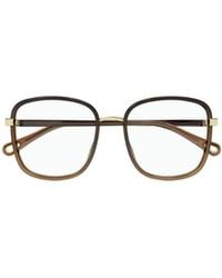 Chloé - Chloé Eyewear Square Frame Glasses - Lyst