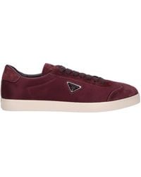 Prada - Fabric And Suede Sneakers - Lyst