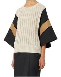 Max Mara - Scatola Short-Sleeved Knitted Top - Lyst