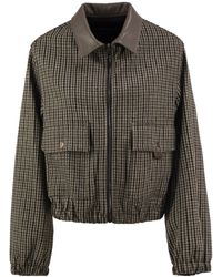 Fabiana Filippi - Houndstooth Bomber Jacket - Lyst