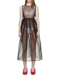 Cecilie Bahnsen - Camilla Liquid Myrtia Midi Dress - Lyst