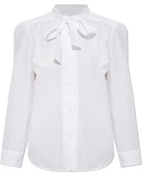 R13 - Tie-Collar Button-Up Shirt - Lyst