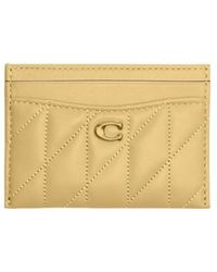 COACH - Essential Card Case With Pillow Quilting - Lyst