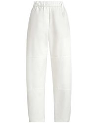 Brunello Cucinelli - Logo Elastic-Waistband Trousers - Lyst