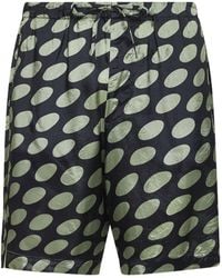 Dries Van Noten - Patterned Drawstring Shorts - Lyst