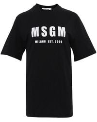 MSGM - Logo Short-Sleeved T-Shirt - Lyst