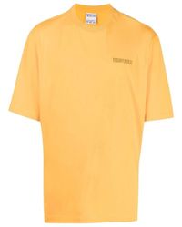 Marcelo Burlon - Tempera Cross Over T-Shirt Ocher - Lyst