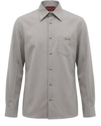 Gucci - Horsebit Technical Panama Shirt - Lyst