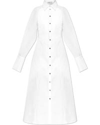 Blumarine - Dress With Decorative Pleating - Lyst