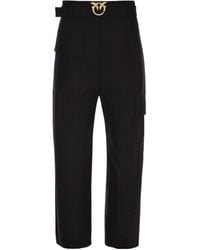 Pinko - Logo Casual Pants - Lyst