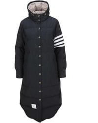 Thom Browne - 4 Bar Striped Padded Long Coat - Lyst