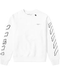 Off-White c/o Virgil Abloh - Twisted Line Arrow Pullover Hoodie - Lyst