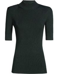 Stella McCartney - Mock Neck Short-Sleeved Top - Lyst