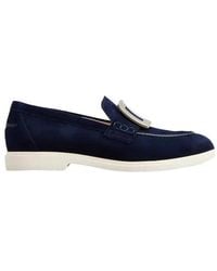 Roger Vivier - Buckle Detailed Round Toe Loafers - Lyst