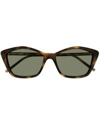 Saint Laurent - Eyewear Cat-Eye Frame Sunglasses - Lyst