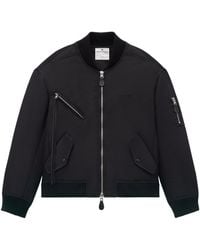 Courreges - Logo-Embroidered Bomber Jacket - Lyst