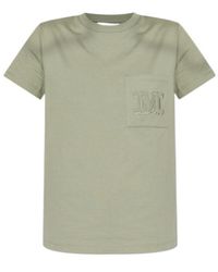 Max Mara - Papaia Logo Embroidered Crewneck T-Shirt - Lyst