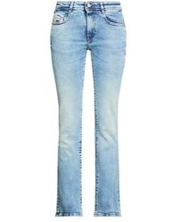 DIESEL - Light-Colored Straight-Leg Jeans - Lyst