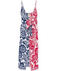 FARM Rio - Floral Knot Midi Dress - Lyst