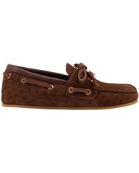 Gucci - Allover Gg Logo Slip-On Loafers - Lyst