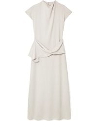 TOVE - Clem Draped Crepe Maxi Dress - Lyst