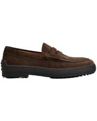 Tod's - Winter Gommino Loafers - Lyst